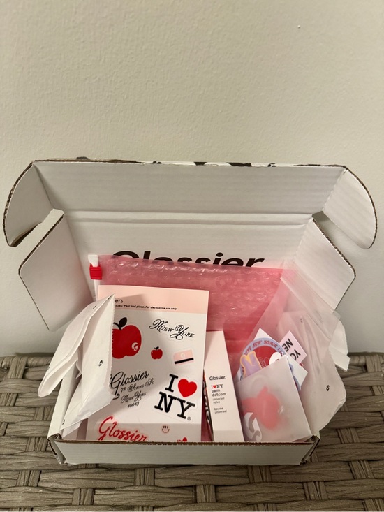 Glossier Other - NIB GLOSSIER I ❤️ NY Bundle: Balm DotCom, Sticker Sheet, Keychain, Sticker Pack